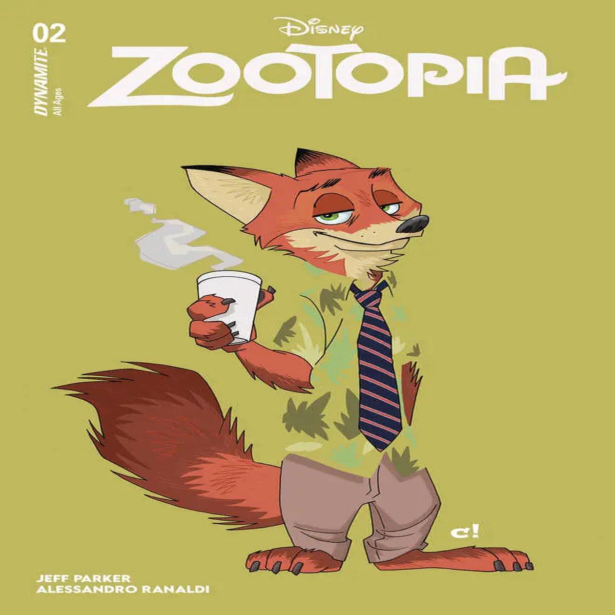 Zootopia #2 Cover J 10 Copy Variant Edition Rousseau Color Bleed Foil