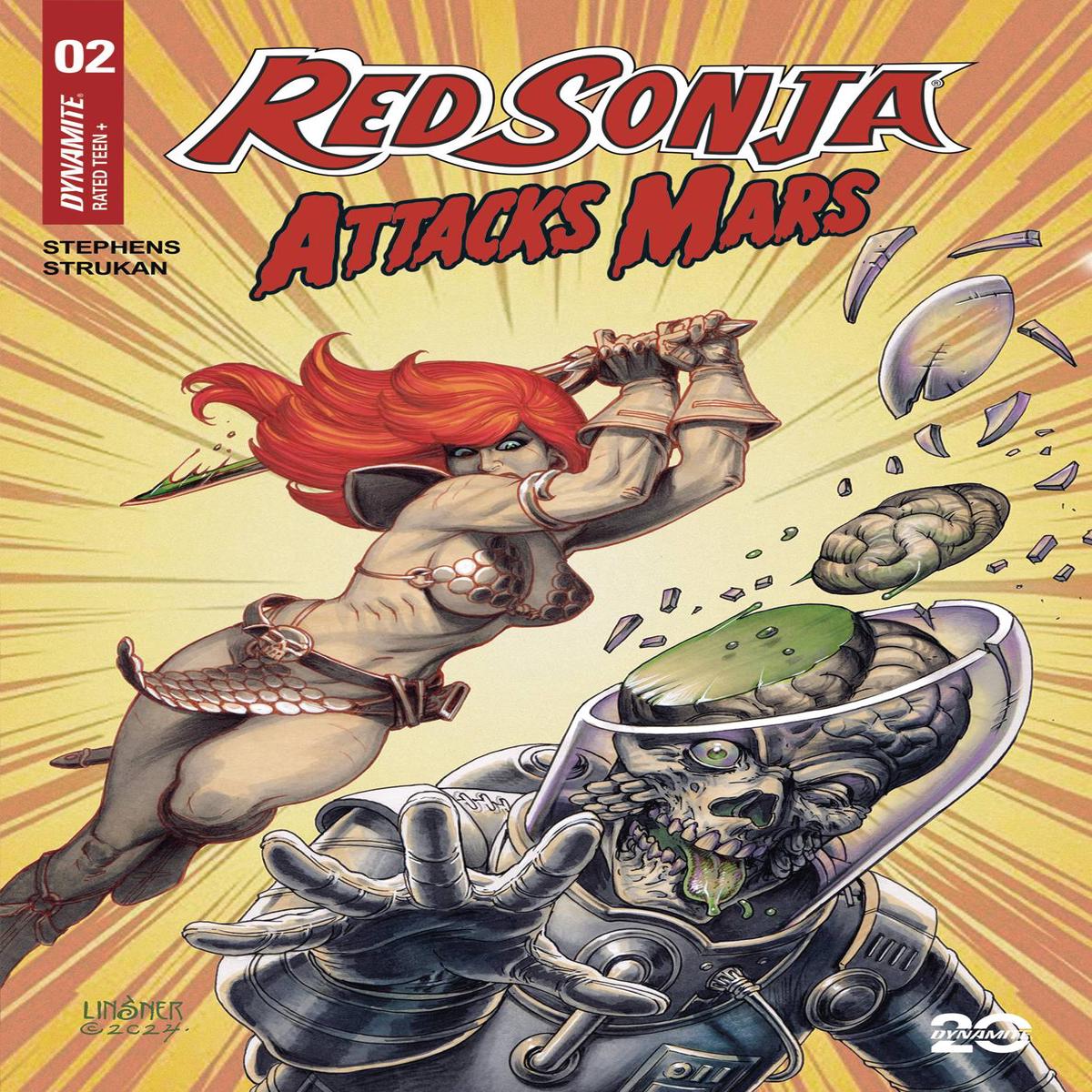 RED SONJA ATTACKS MARS #2 CVR A LINSNER