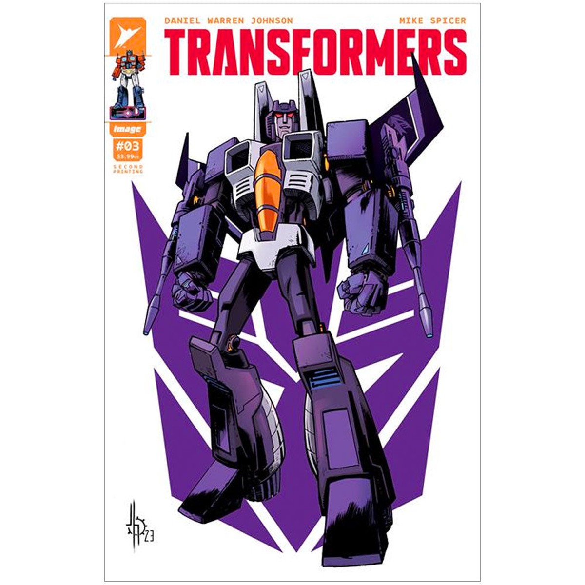 Transformers #3 (Second Run) Cover A Skywarp Howard Variant - Comic Book