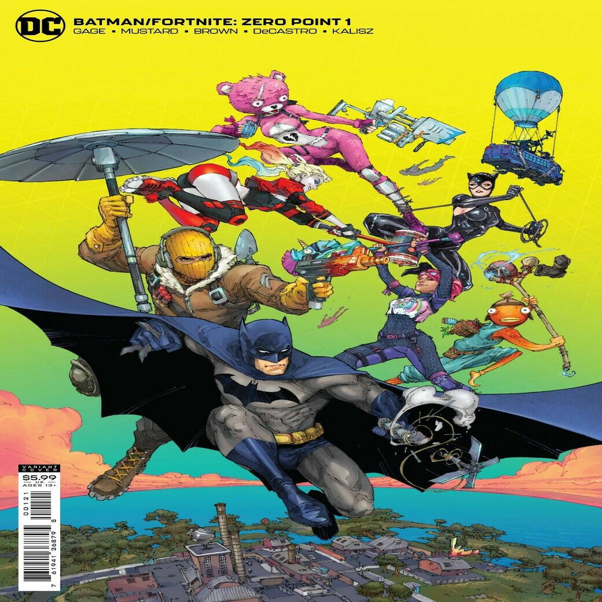 BATMAN FORTNITE ZERO POINT #1 ROCAFORT VARIANT INCLUDES GAME CODE