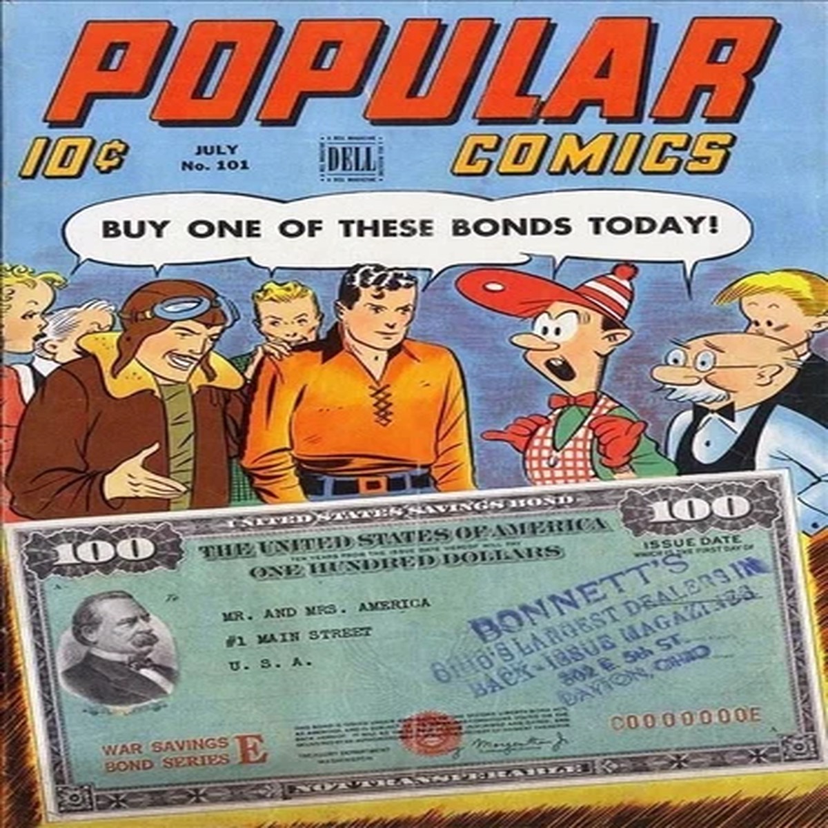 Popular Comics #101 Photocopy Comic Book