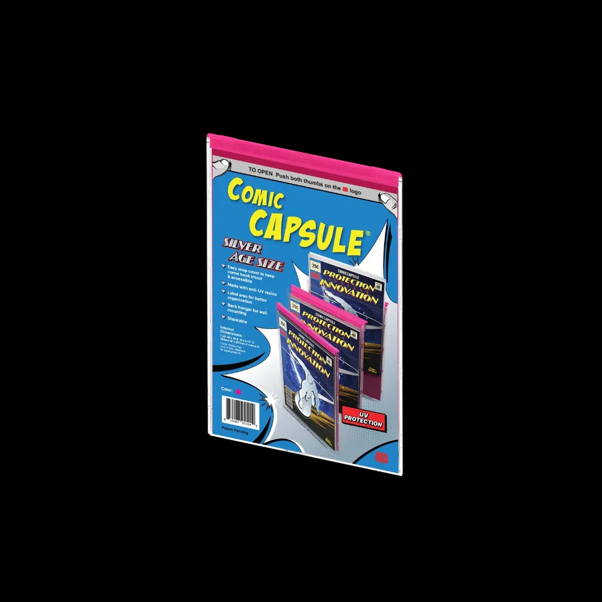 Comic Capsule Silver Age Size - Pink